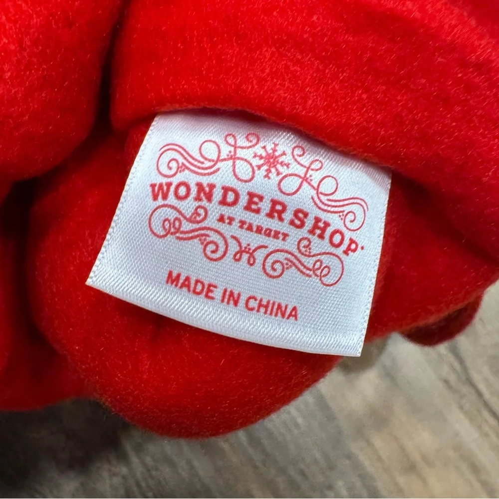 Wondershop Target Knit Striped Monogram Christmas Stocking Red‎ White Letter T